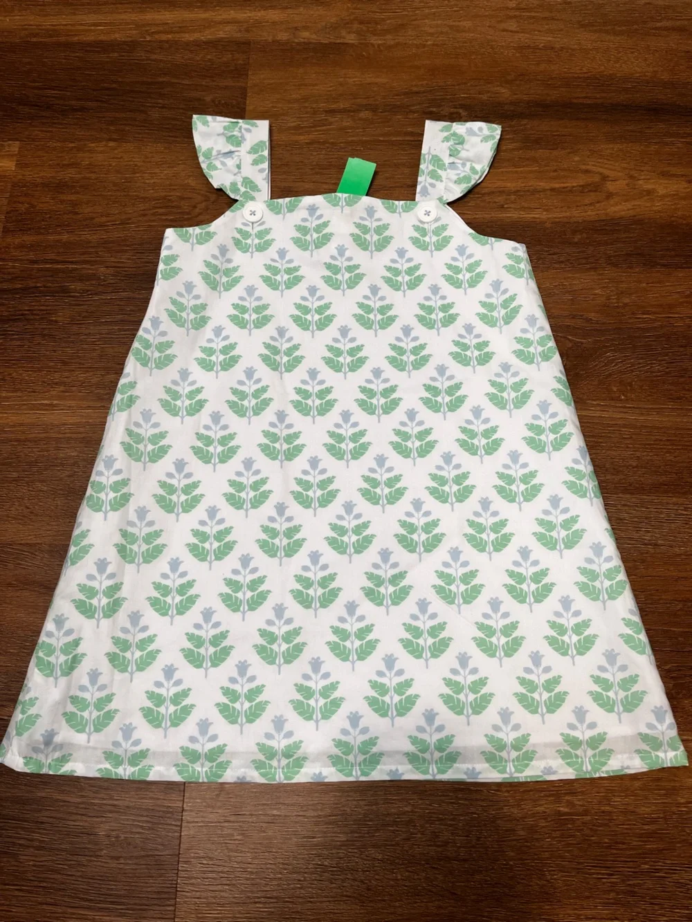 The Beaufort Bonnet Blue and Green Floral Dress Size 8